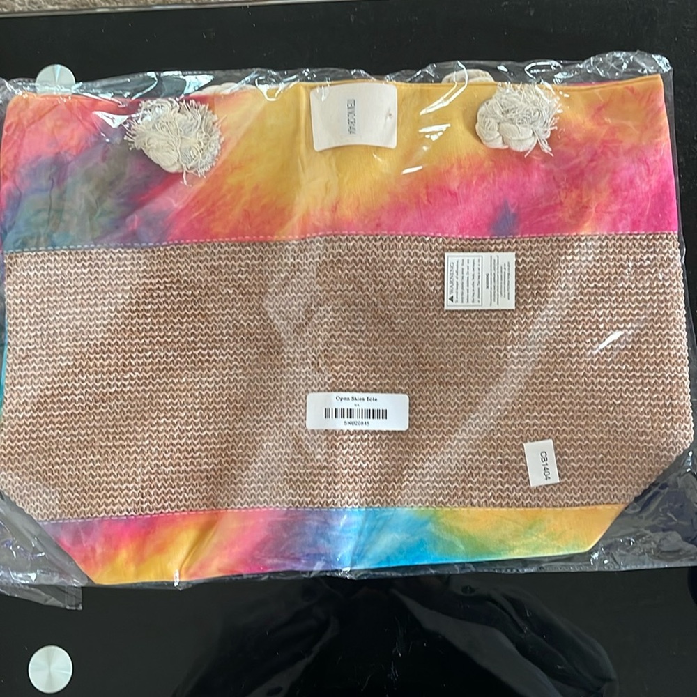 Open Skies Tiedye Canvas Tote Bag